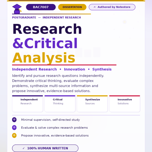 BAC7007 Dissertation Handbook 2026 | Cardiff Metropolitan University Published: 05 Mar, 2026 Category Assignment Subject Education University Cardiff Metropolitan University (CMU) Module Title BAC7007 Dissertation Word Count 8,000 – 10,000 words BAC7007 Dissertation Handbook Module Title Dissertation Module Number BAC7007 HECoS Subject Code 100107 Level 7 Credits 40 ECTS Cred